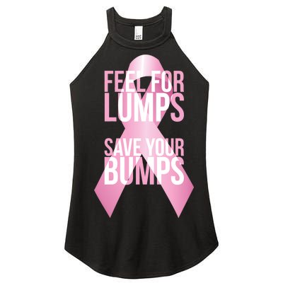 Feel For Lumps, Save Your Bumps - Breast Cancer Awareness Women's Perfect Tri Rocker Tank