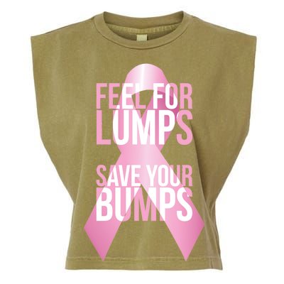 Feel For Lumps, Save Your Bumps - Breast Cancer Awareness Garment-Dyed Women's Muscle Tee