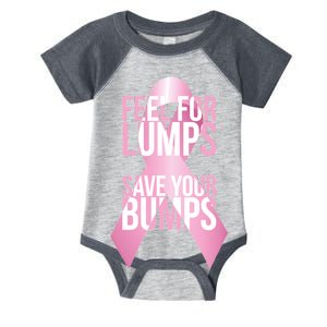 Feel For Lumps, Save Your Bumps - Breast Cancer Awareness Infant Baby Jersey Bodysuit