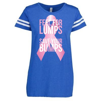 Feel For Lumps, Save Your Bumps - Breast Cancer Awareness Enza Ladies Jersey Football T-Shirt