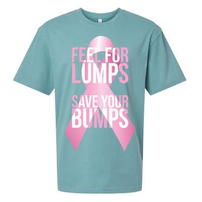 Feel For Lumps, Save Your Bumps - Breast Cancer Awareness Sueded Cloud Jersey T-Shirt