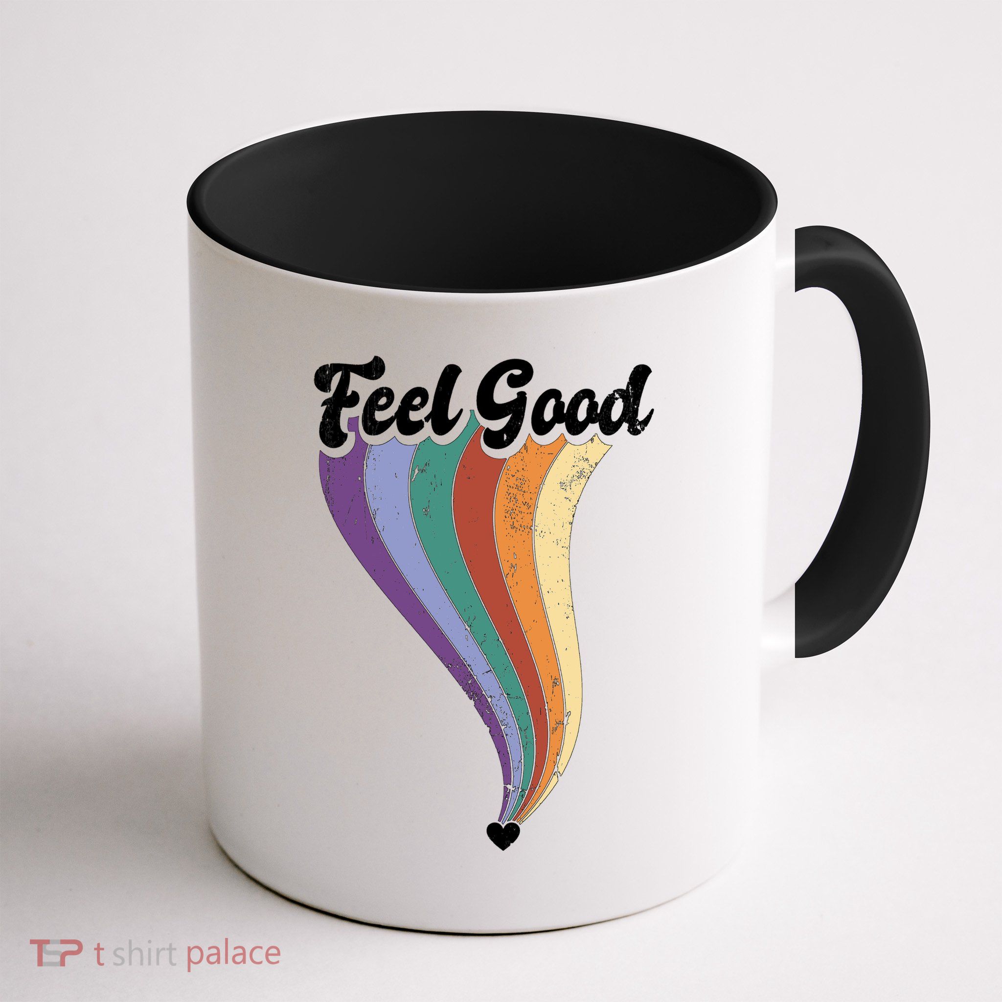 Feel Good Retro Vintage Rainbow Mug