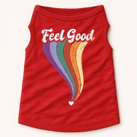 Feel Good Retro Vintage Rainbow Doggie Tank