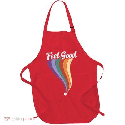Feel Good Retro Vintage Rainbow Apron