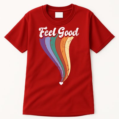 Feel Good Retro Vintage Rainbow Tall T-Shirt