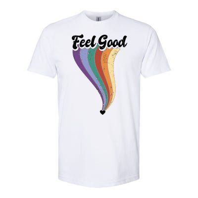 Feel Good Retro Vintage Rainbow Softstyle® CVC T-Shirt