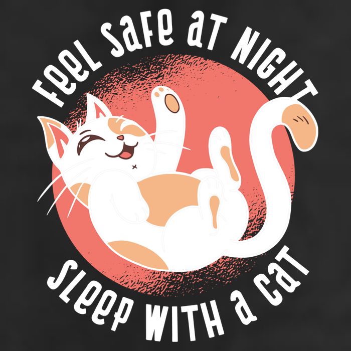 Feel Safe At Night Sleep With A Cat Golf Towel