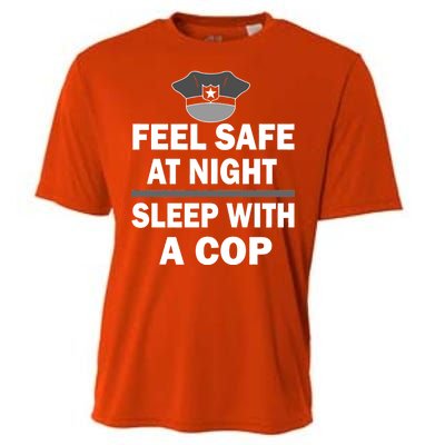 Feel Safe At Night Sleep With A Cop Cooling Performance Crew T-Shirt