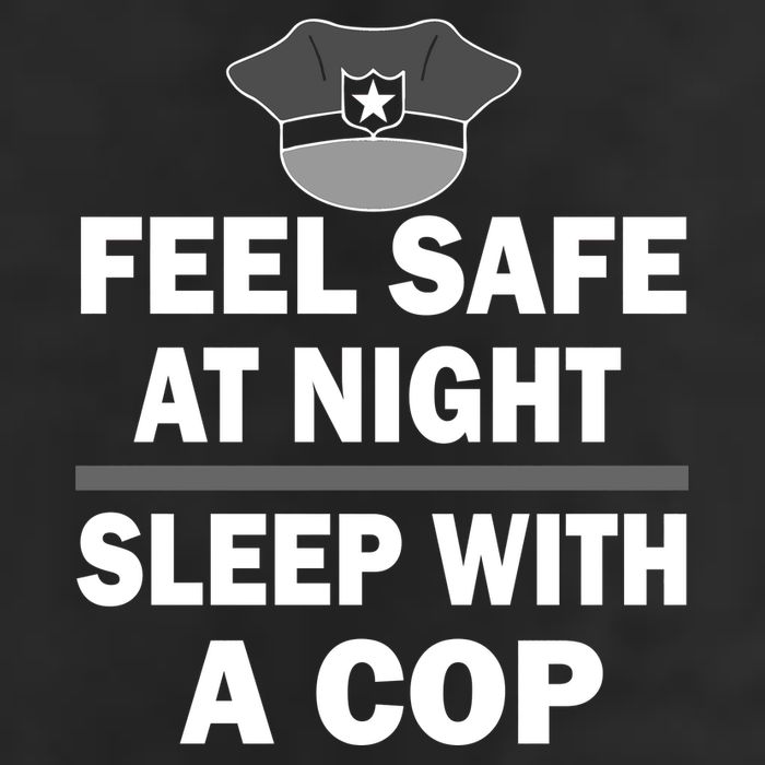 Feel Safe At Night Sleep With A Cop Golf Towel