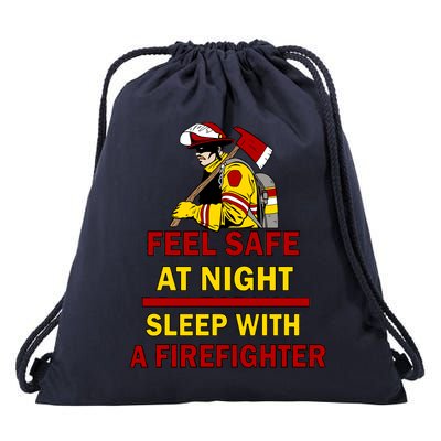 Feel Safe At Night Sleep With A Firefighter Drawstring Bag