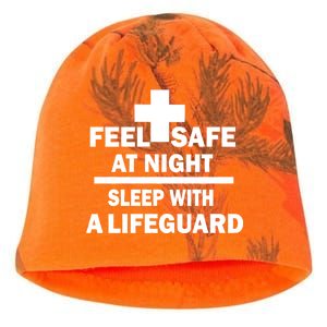 Feel Safe At Night Sleep With A Lifeguard Kati - Camo Knit Beanie