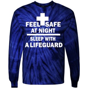 Feel Safe At Night Sleep With A Lifeguard Tie-Dye Long Sleeve Shirt