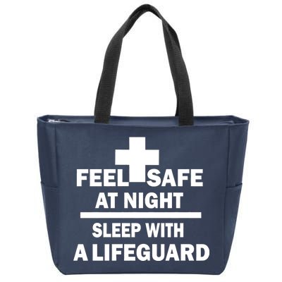 Feel Safe At Night Sleep With A Lifeguard Zip Tote Bag