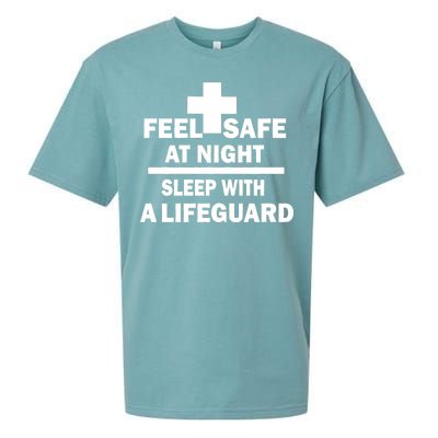 Feel Safe At Night Sleep With A Lifeguard Sueded Cloud Jersey T-Shirt