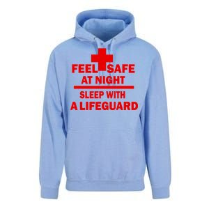 Feel Safe At Night Sleep With A Lifeguard Unisex Surf Hoodie