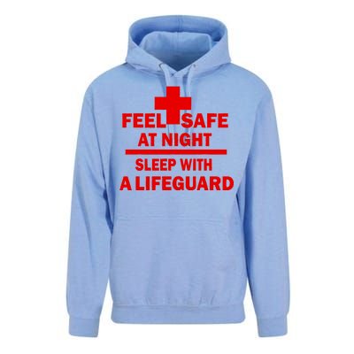 Feel Safe At Night Sleep With A Lifeguard Unisex Surf Hoodie