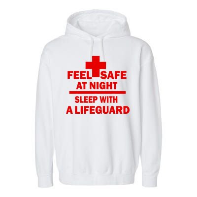 Feel Safe At Night Sleep With A Lifeguard Garment-Dyed Fleece Hoodie