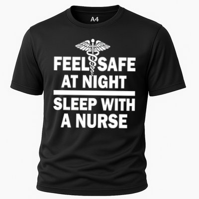 Feel Safe At Night Sleep With A Nurse Performance Shirt