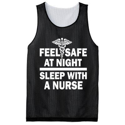 Feel Safe At Night Sleep With A Nurse Mesh Reversible Basketball Jersey Tank