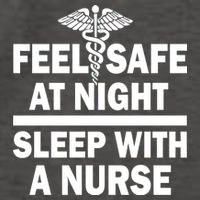 Feel Safe At Night Sleep With A Nurse Vector Backpack
