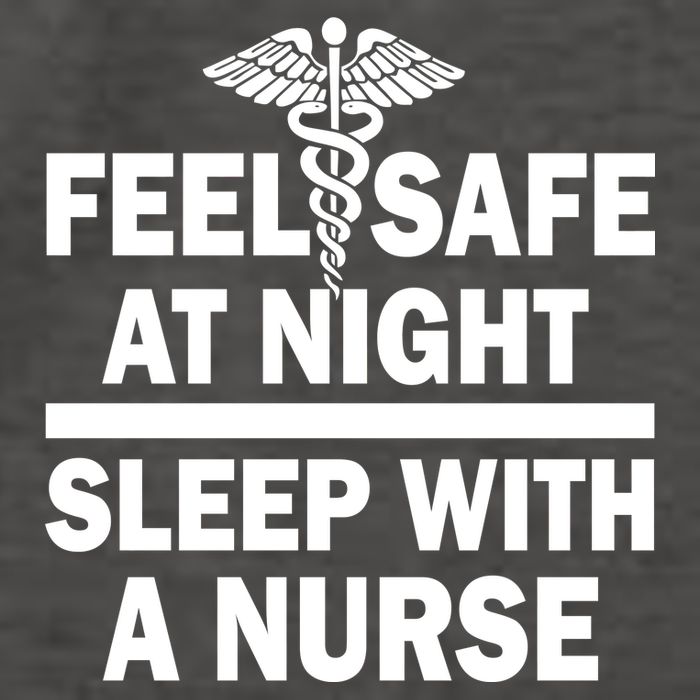 Feel Safe At Night Sleep With A Nurse Vector Backpack