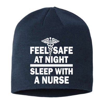 Feel Safe At Night Sleep With A Nurse Sustainable Beanie