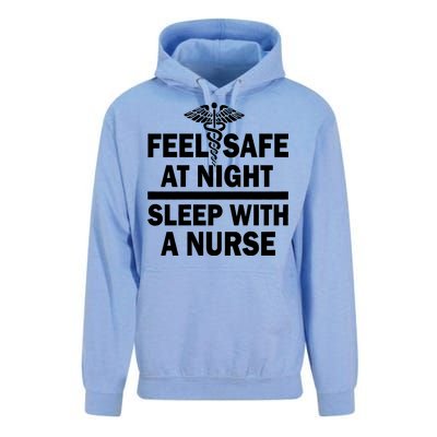 Feel Safe At Night Sleep With A Nurse Unisex Surf Hoodie