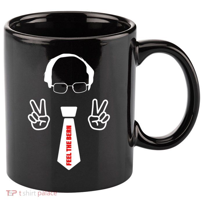 Feel The Bern 11oz C Handle Ceramic Mug
