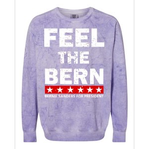 Feel The Bern Bernie Sanders Colorblast Crewneck Sweatshirt