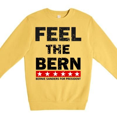 Feel The Bern Bernie Sanders Premium Crewneck Sweatshirt