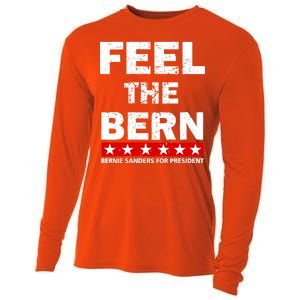 Feel The Bern Bernie Sanders Cooling Performance Long Sleeve Crew