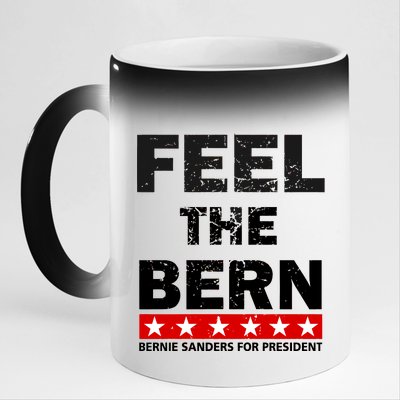 Feel The Bern Bernie Sanders 11oz Black Color Changing Mug