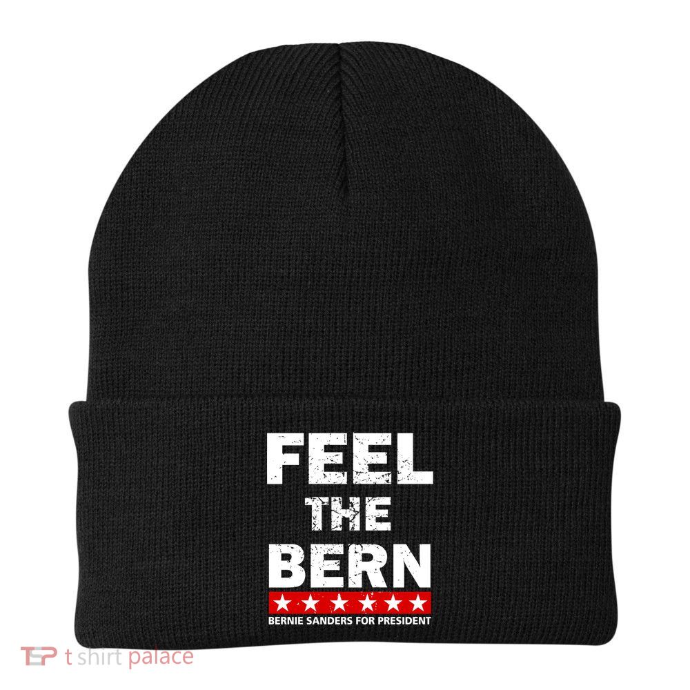 Feel The Bern Bernie Sanders Knit Cap Winter Beanie