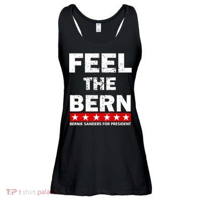 Feel The Bern Bernie Sanders Ladies Essential Flowy Tank