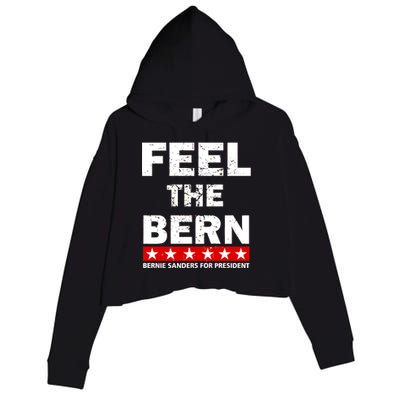 Feel The Bern Bernie Sanders Crop Fleece Hoodie