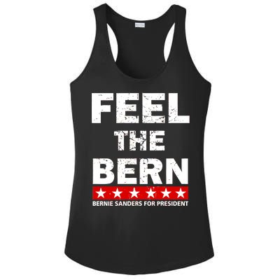 Feel The Bern Bernie Sanders Ladies PosiCharge Competitor Racerback Tank