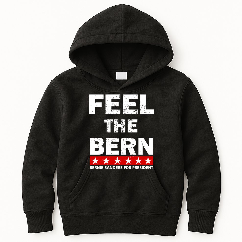 Feel The Bern Bernie Sanders Kids Hoodie