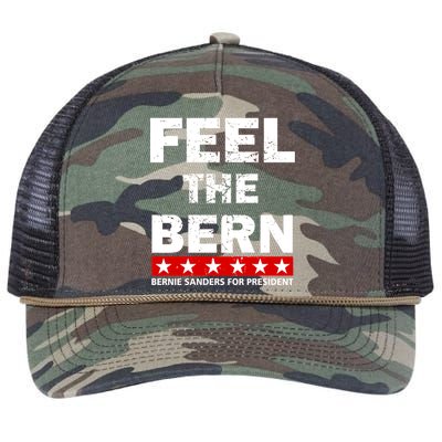 Feel The Bern Bernie Sanders Retro Rope Trucker Hat Cap