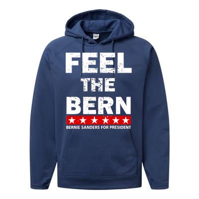 Feel The Bern Bernie Sanders Performance Fleece Hoodie