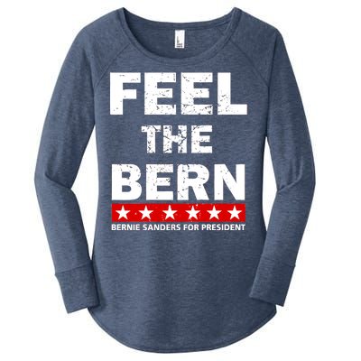 Feel The Bern Bernie Sanders Women's Perfect Tri Tunic Long Sleeve Shirt