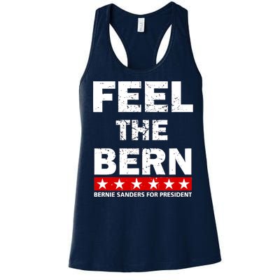 Feel The Bern Bernie Sanders Women's Racerback Tank