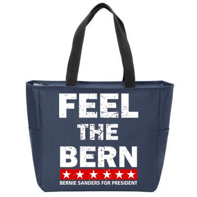 Feel The Bern Bernie Sanders Zip Tote Bag