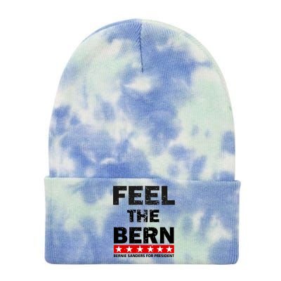 Feel The Bern Bernie Sanders Tie Dye 12in Knit Beanie