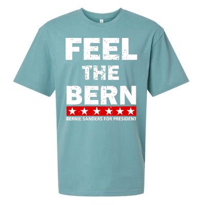 Feel The Bern Bernie Sanders Sueded Cloud Jersey T-Shirt