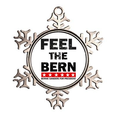 Feel The Bern Bernie Sanders Metallic Star Ornament