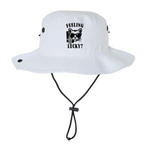 Feeling Luck Cat With Pistol Gun Legacy Cool Fit Booney Bucket Hat