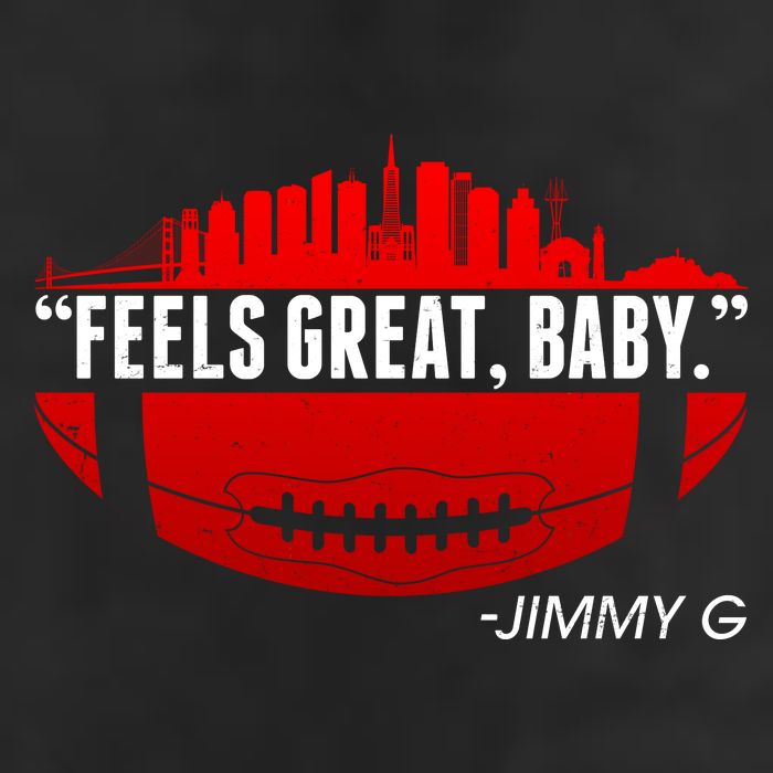Feels Good Baby Jimmy G San Francisco Football 7 Panel Mesh Trucker Snapback Hat
