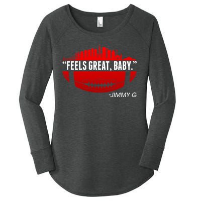 Feels Good Baby Jimmy G San Francisco Football Women's Perfect Tri Tunic Long Sleeve Shirt