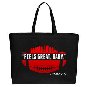 Feels Good Baby Jimmy G San Francisco Football Cotton Canvas Jumbo Tote