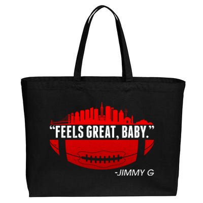 Feels Good Baby Jimmy G San Francisco Football Cotton Canvas Jumbo Tote